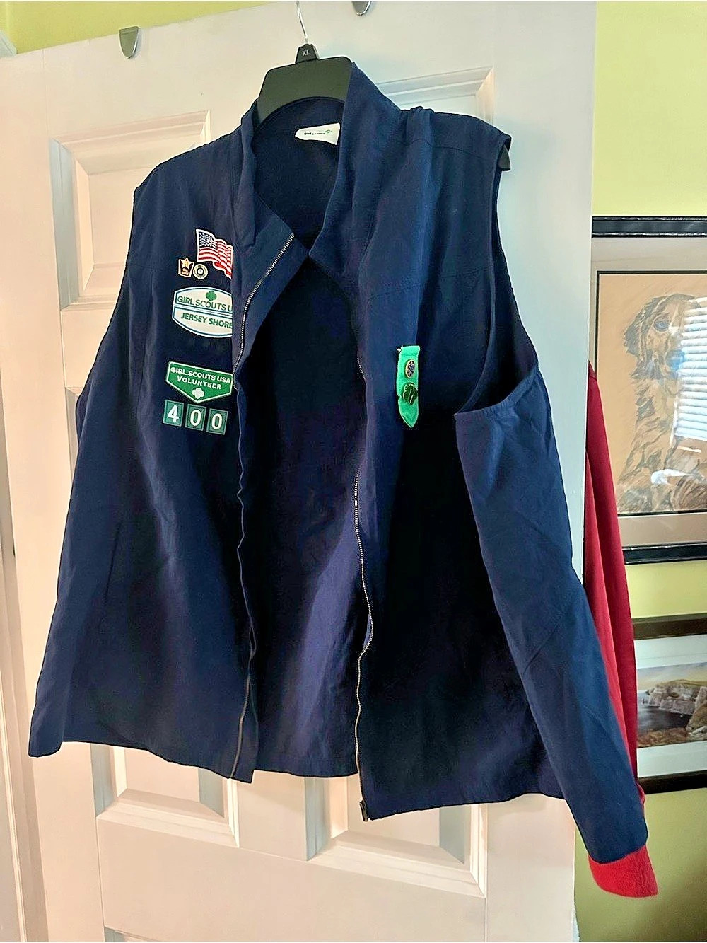 Girl Scouts Girls Vest with Sleeves Size 5X